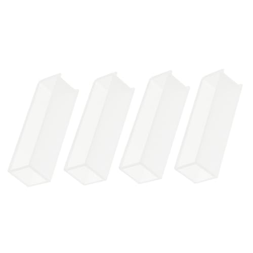 MAGICLULU Cubeta de Vidrio para Espectrofotometría 4 Piezas 10 MM Longitud de Paso para Análisis Espectral en Laboratorio