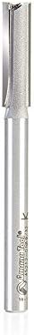 Amana Tool - 45212-01 Solid Carbide Cutting Edge Straight Plunge CNC Router Bit for Wood High Production 9/32 Dia x 1 x 1/4 Inch Shank