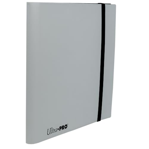 Image of Ultra Pro - Eclipse 12-Pocket Arctic White PRO-Binder for 480 Cards Standard Size Cards, Protects Collectible Cards, Gaming Cards and Sports Cards In Ultra PRO Deck Protector Sleeves