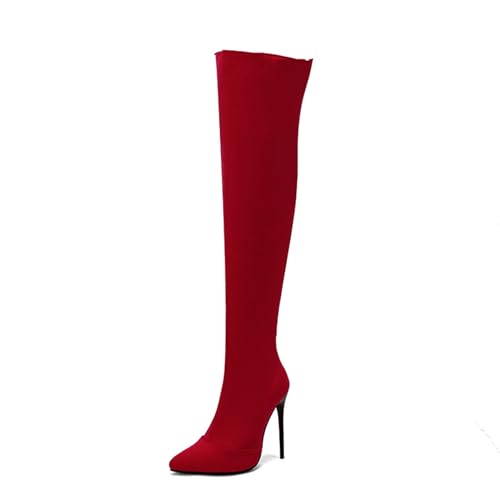Bottes au-dessus du genou de discothèque pour danser