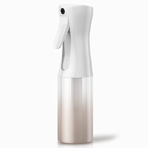 Uervoton Botella Pulverizador Agua Peluqueria Fina Niebla Pulverizador Continuo Pulverizador Recargable Vacío spray Rizos Pulverizar para Pelo Cara Plantas, 160ML, Oro Rosa