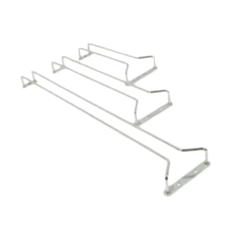P44-TG-SLKGH024C, Glass Hanger, 24" Long Wire Chrome-Plated Stemware Rack, Under Cabinet Hanging Glass Holder for Bars and Restaurants, Pack of 12
