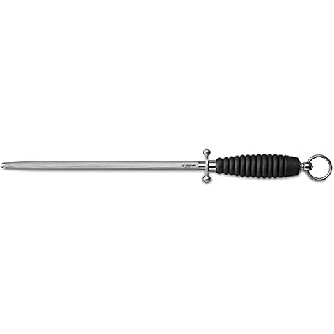 WÜSTHOF Sharpening Steel, Black/Silver, 29 cm Cover