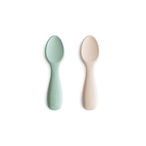 Mushie Silikon Lernlöffel 2er Pack