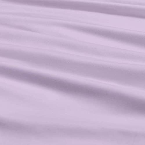 Miniatura 7 de Cottingon Juego de sábanas de tamaño cuna de 33 x 75 pulgadas, 4 piezas, color lavanda, 100% algodón (400 hilos), bolsillo profundo, se adapta a