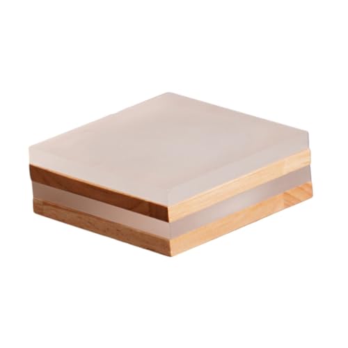 Gatuida Base de Madera para Bonsái con Luz LED Pedestal Creativo Apilable para Decoración de Mesa y Soporte Multifuncional para Plantas y Acuarios