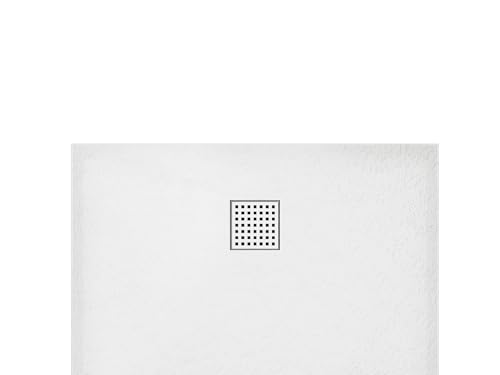 Vente-unique - Receveur de douche extra plat à poser ou à encastrer recoupable en résine SMC - Blanc - 120 x 80 cm - MIRNOSA – vue 4