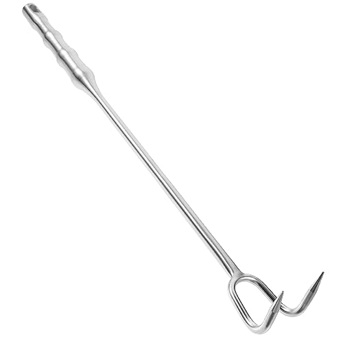 COLLBATH Meat Flipper for Home Bbq Food Hook Kitchen Meat Flipper Hook Stainless Steel
