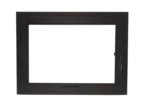 Puerta de Chimenea con Bisagras y Manija