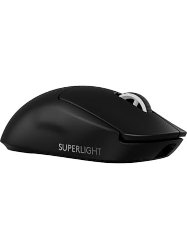 Image of Logitech G PRO X Superlight 2 Lightspeed Wireless Gaming Mouse, Lightweight, LIGHTFORCE Hybrid Switch, Hero 2 Sensor, 32.00DPI, 5 Programmable Buttons, USB-C Charging, PC & Mac - Black