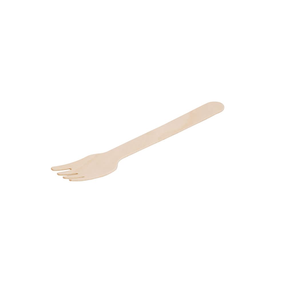 BIOZOYG 1000 Forchette Monouso in Legno - Posate Biodegradabili e Compostabili - Stabili 14 cm