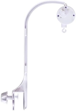 Baby Crib Mobile Arm with Music Box Spin Motor(24 inch ), AICMEI Nursery Decor Hanger -DIY Toy Decoration Move Bracket,Double nut Adjustment and Fixing