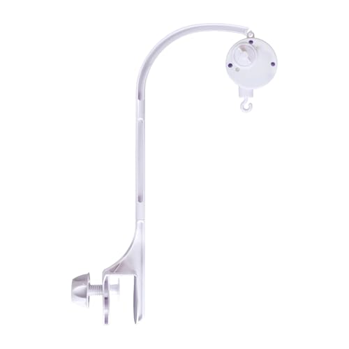 Image of Baby Crib Mobile Arm with Music Box Spin Motor（24 inch ）, AICMEI Nursery Decor Hanger -DIY Toy Decoration Move Bracket，Double nut Adjustment and Fixing