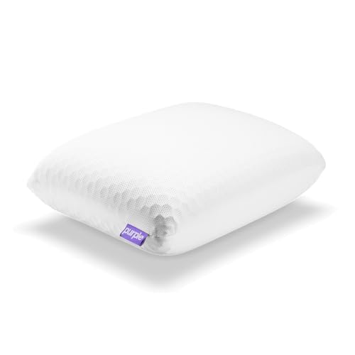 Purple Harmony Anywhere Pillow - Travel/On-The-Go, Hex Grid &...