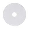 Boardwalk Polishing Floor Pads, 17 Diameter, White, 5/Carton