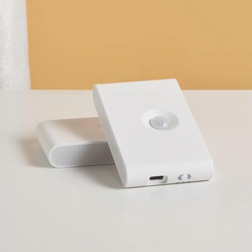 Image of LED Under Cabinet Lights, Auto Motion Sensor, 3 Modes, USB Rechargeable, Motion Sensor Light for Home Indoor Outdoor, Cupboard, Kitchen and Stairs (Stair)