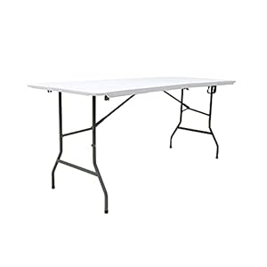 Oypla 6ft 1.8m Folding Heavy Duty Catering Trestle Party Garden Table