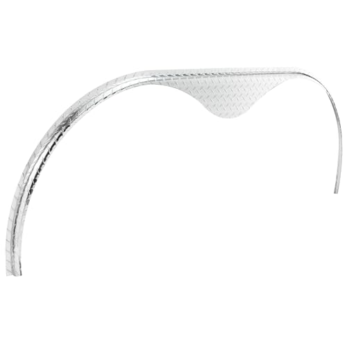 RecPro Tandem Axle Trailer Fender Flare | 1"x72"x20" | .063 5052 Aluminum (Diamond Plate & Smooth Options) | Low Profile Bolt-On | Fits 15"-16" Tires | Made in USA (Aluminum Tread Plate, 2)