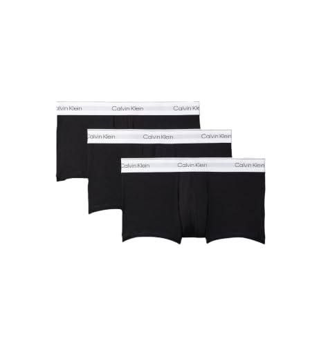 Calvin Klein Mens Icon Cotton Stretch 3-Pack Low Rise Trunk