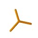 3 mm orange Farbe Y-Typ sechseckiges Feinsteinzeug-Fliesen-Nivelliersystem 100 Stück Fugenfugen-Distanzhalter-Fliesenwerkzeug-Clips (Orange Farbe)