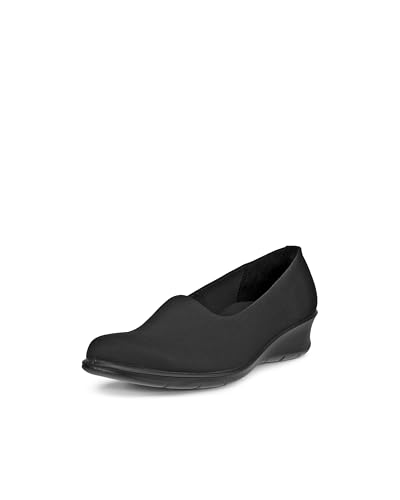 ECCO Finola Stretch Slip On,Black/Black,8-8.5