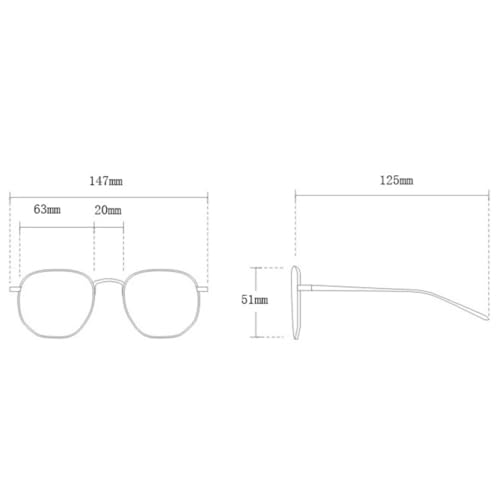 Lunettes de soleil punk sans monture résolvant l'inconfort du nez - 6