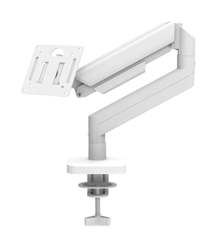 Bras de support écran pour régler la hauteur d'un moniteur lourd blanc