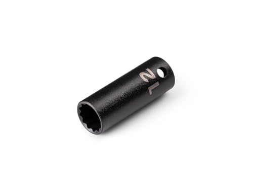 Image of TEKTON 3 /8 Inch Drive x 12 mm Semi-Deep 12-Point Impact Socket | SID14312