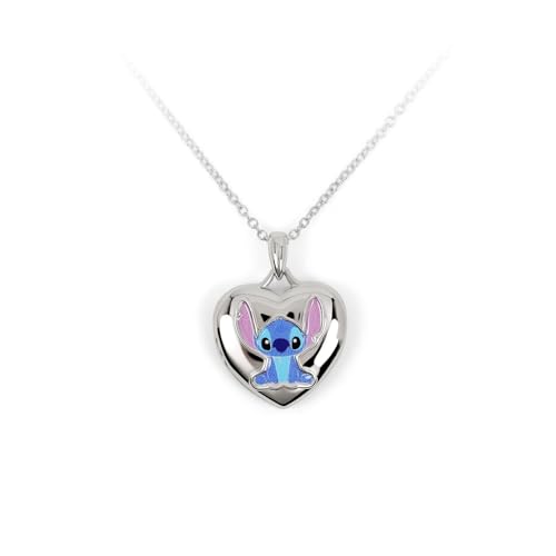 Collier médaillon Stitch cœur enfant léger contre les irritations