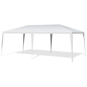 RELAX4LIFE Gazebo Giardino 3x6M/3x9M Modulare con 0/4/5/6/8 Pareti e Finestre, per Feste/Matrimoni/Mercati, Resistente a Pioggia e Sole, Facile Montaggio (3X6M-Senza Pannelli Laterali)