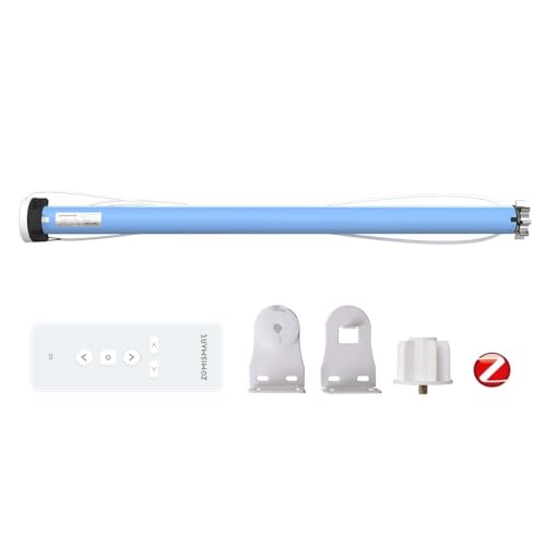 zemismart Zigbee Motorized Roller Blinds Motor for 38MM Tube 2N Shutter Tubular Motor Max 10KG Blind Smart Life/Tuya APP Timer,Echo Voice Control,Packed with Remote(10)
