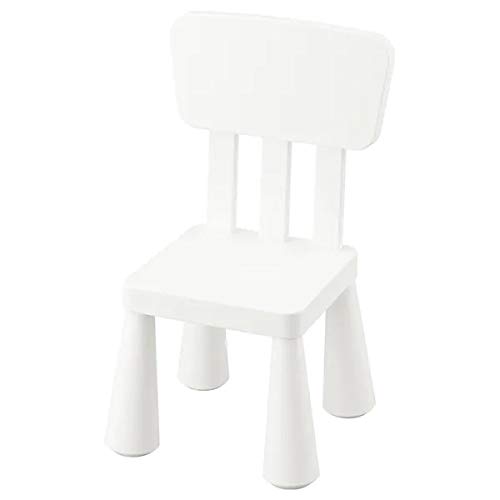 IkeaMammut Children's Chair, in/Outdoor, White with TSS Cotton Balls(5 Pieces)