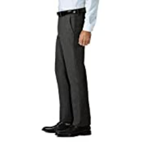 Men's Slim Fit Flat Front Super Flex Waistband Stretch Dress Pant2