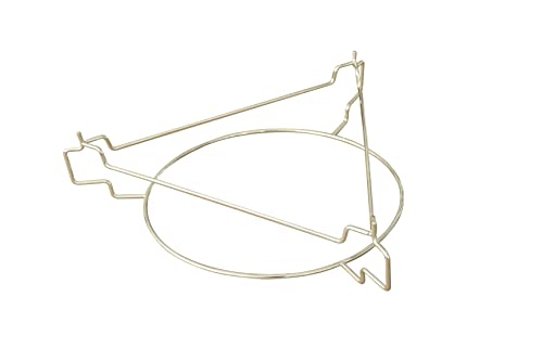 4cookz® - Pizzastein Erhöhungsgestell für Kamado in Silber aus rostfreiem Stahl in rund - 42x43x11 cm - Pizza Grillaufsatz - 21 inch Cover