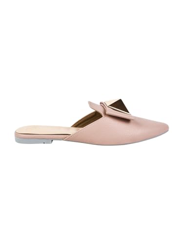 Image of The White Pole Slip on Slides Flat Mules Bellies Jutti Sandals for Women and Girls
