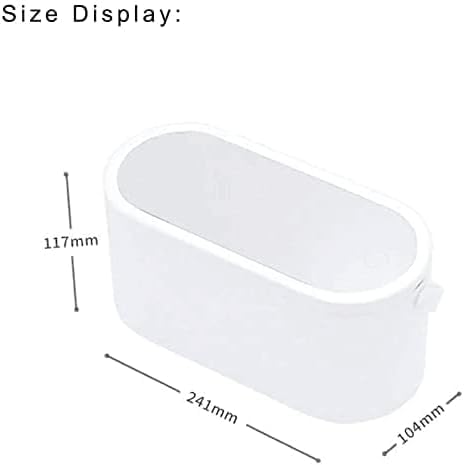 Zhtmfyz Travel Makeup Organizer Box With Led Lighted Mirror，For Travelling, Multi-Purpose Makeup Organizer Carrying Case, Train Case For Women, Travel Size (White #TOP5