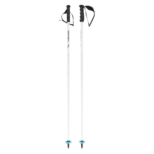 Impugnatura in gomma Race Head Worldcup SL, Bastoni da Sci Unisex Adulto, Bianco/Nero/Blu, 120