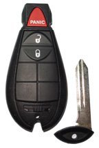 2008 - 2012 Dodge Ram Magnum FOBIK Keyless Entry Transmitter with Key 3 Button