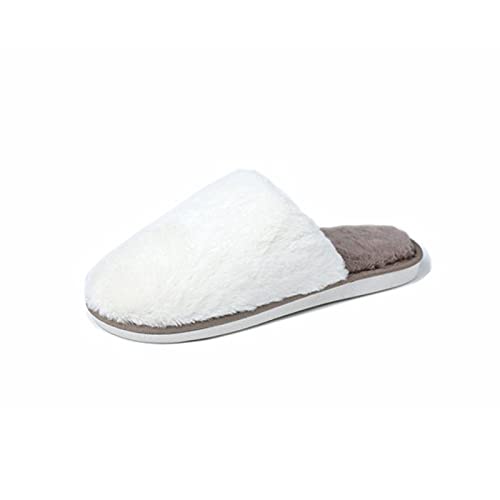 Pantoufles chaudes pour pieds froids en fausse fourrure douce et coton respirant
