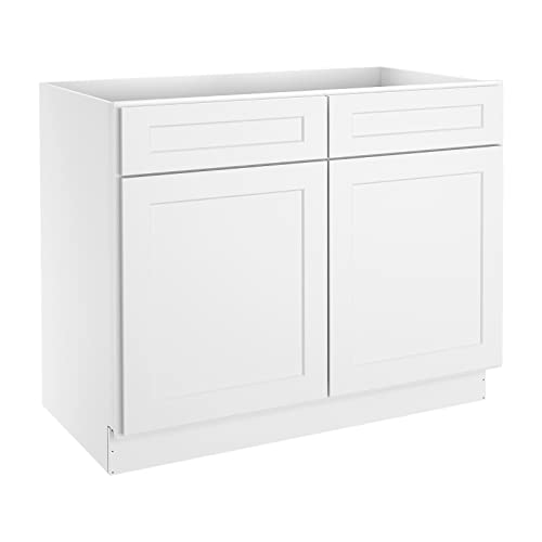 Lovmor Kitchen Base Cabinets, Sideboard Storage Cabinet, Entryway Cabinet With 2-Drawers & Adjustable Shelf, 42" W X 24" D X 34-1/2"H #TOP6