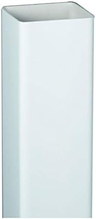 Amerimax 2 in. H x 2 in. W x 120 in. L White Vinyl Downspout - Case of: 6;6