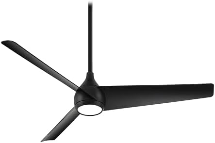 MINKA-AIRE F678L-CL Twist 52" Ceiling Fan with LED Lights and Remote Control, Coal