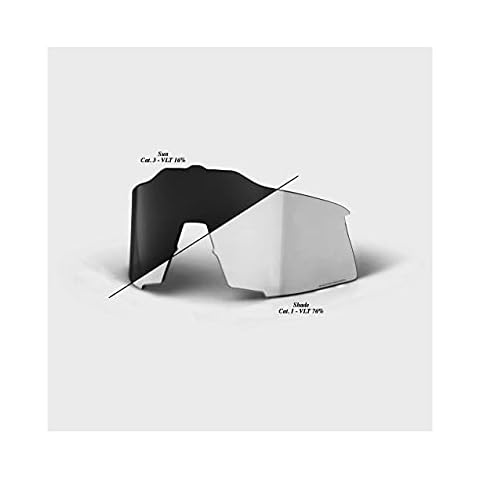 100 Percent SPEEDCRAFT Replacement Lens-PHOTOCHROMIC Clear/Smoke Cover
