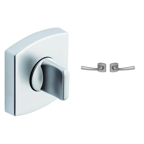 Rosace carrée MUZE Vachette chrome velours, l'excellence de la quincaillerie