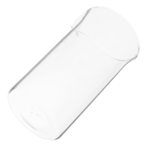 Didiseaon Taza de Repuesto para Cafetera Prensa 350 Ml, Vaso de Vidrio Transparente Resistente, Compatible Cafetera de 6 Tazas, Accesorio para Preparar Café y Té Helado