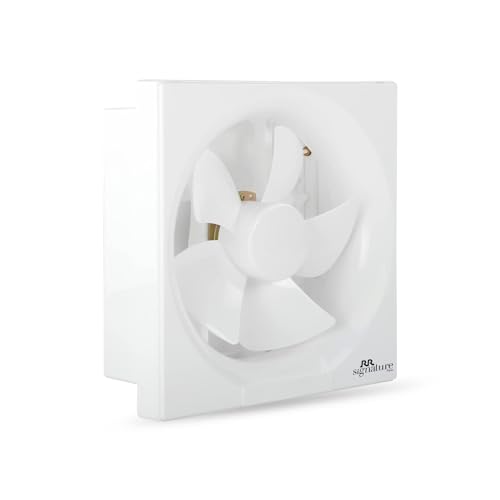 RR Signature Vento Deluxe 200 MM Exhaust Fan For Kitchen, Bathroom with Strong Air Suction, Rust Proof Body and Dust Protection Shutters (White), 3 Year Warranty