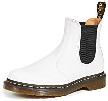 Dr. Martens Women's 2976 YS Chelsea Boots, White, 11 Medium US