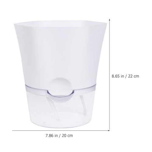 Pot de fleurs auto-irrigant grand modèle avec cordon d'absorption pour succulentes