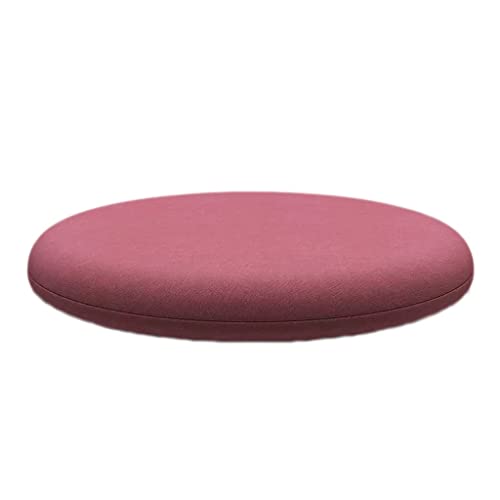 Coussin de chaise rond en mousse à mémoire de forme rouge 40x40 cm