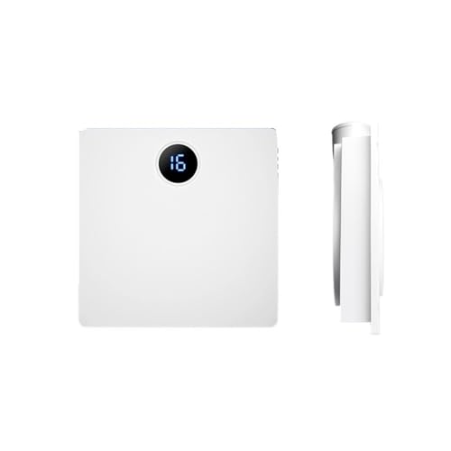 Ventilador de ventilación ultra delgado de 6 cm, ventilador integrado para techo de 30 x 30 cm con panel de luz ambiental para cocina y baño miniatura 1